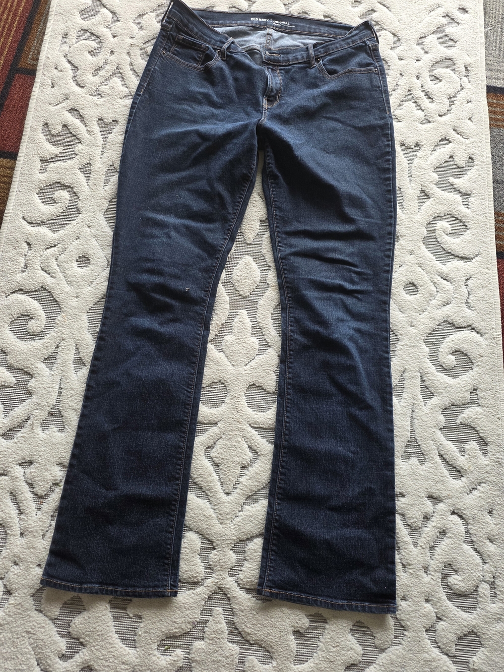 Old Navy Dark Blue Straight Leg Jeans